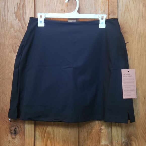Girlfriend Collective Athletic Gym Workout Tennis Pockets Sport Skort, XL, Black - Picture 1 of 10